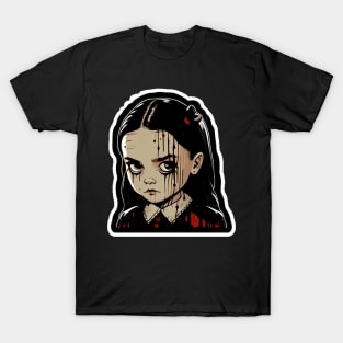 ADDAMS Family, Wednesday-inspired design, T-Shirt